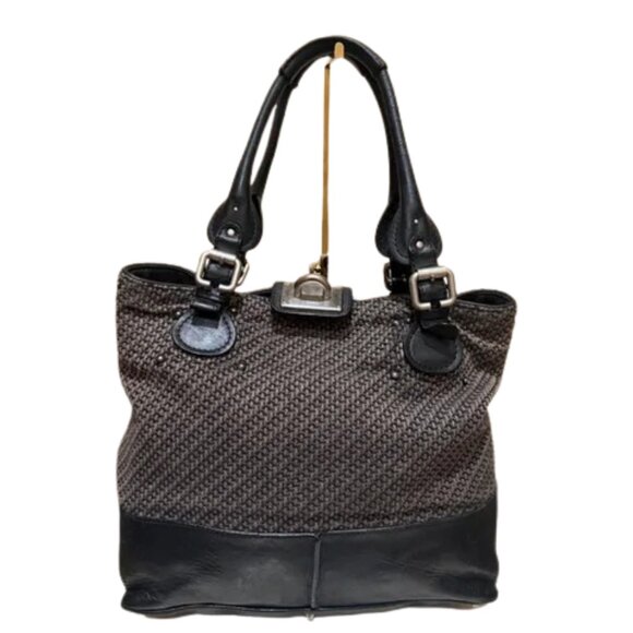 CHLOÉ PADDINGTON TWEED TOTE BAG AUTHENTIC VINTAGE - Picture 1 of 15